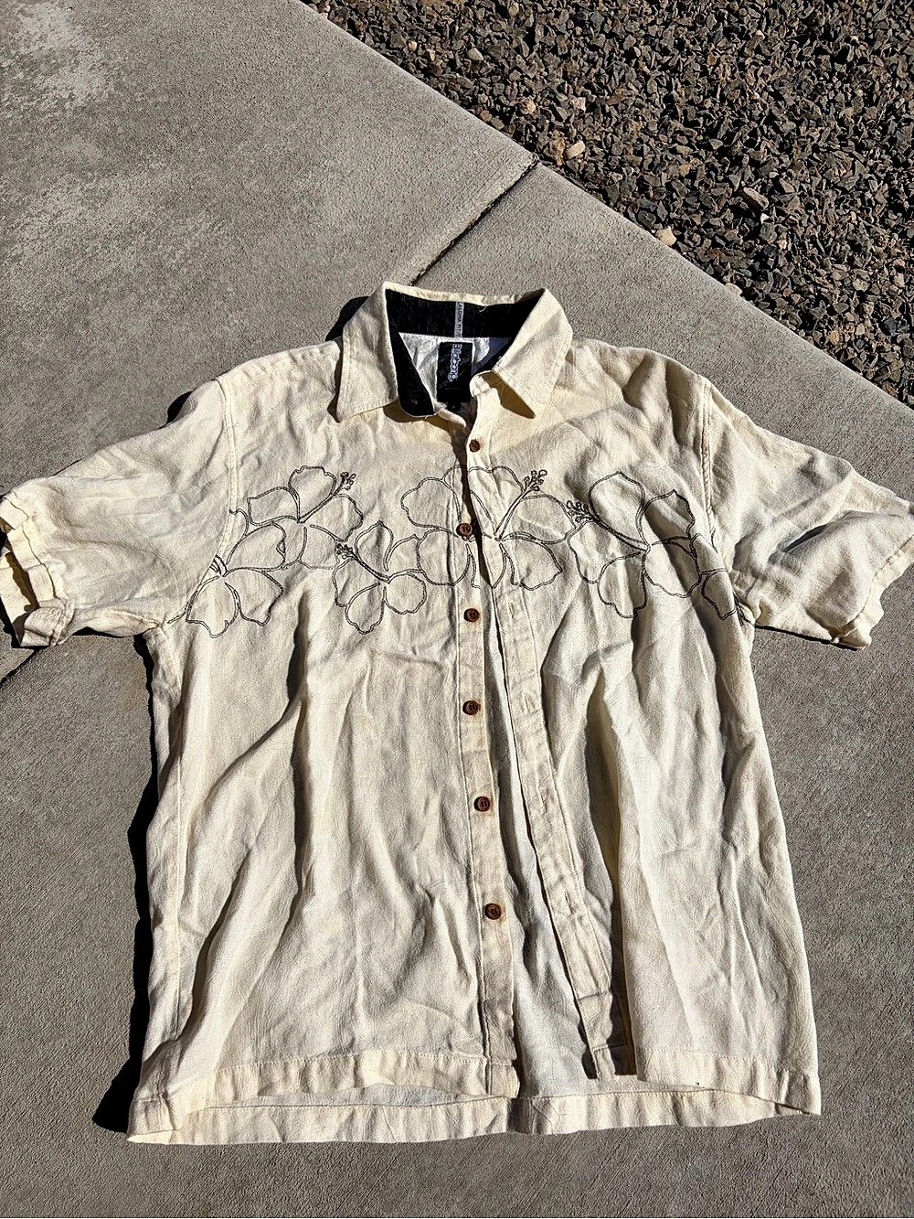 Billabong Men's Embroidered Cotton Shirt Size Medium